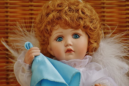 lalka Kolekcjonerska, Anioł, Anioł Stróż, smutny, słodkie, śmieszne, zabawki