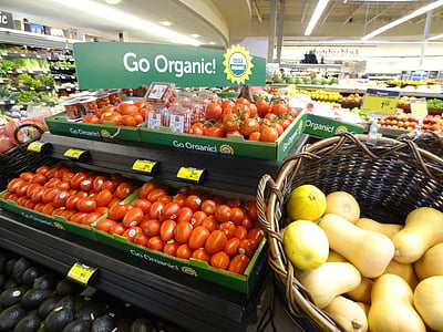 супермаркет, фрукты, Здравоохранение, помидор