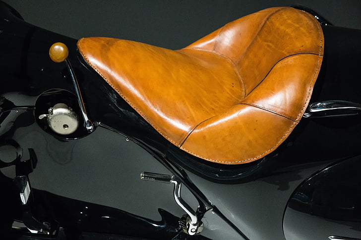 Motorrad, 1930 Henderson kj optimieren, Art-Deco-, Leder, Mode, Luxus, Eleganz