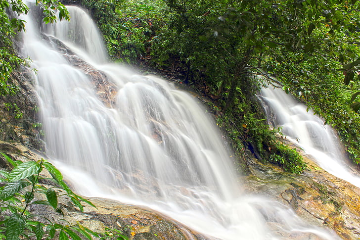 Wasserfall, Natur, Wasser, Langzeitbelichtung, Fluss, Bewegung, fließendes Wasser