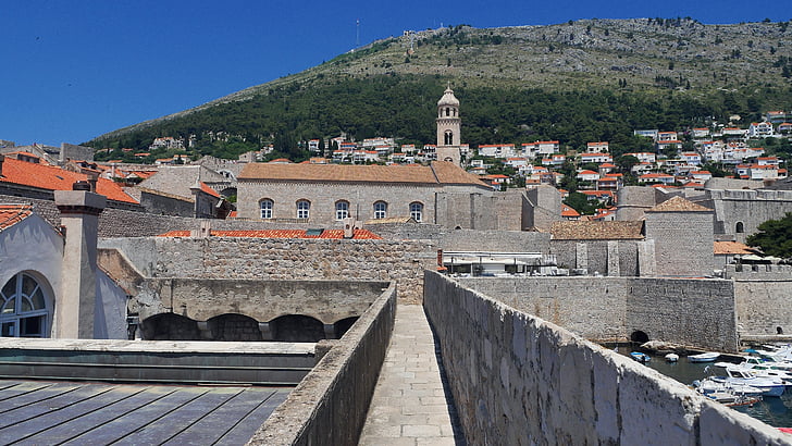 Dubrovnikas, sienos, Vista