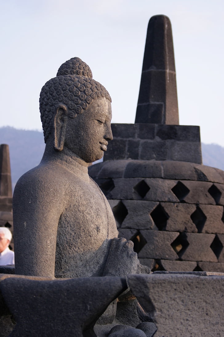 Буда, ступа, Borobudur, Java Храм, култура, духовно, религия