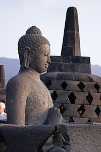 Budha, estupa, Borobudur, temple de Java, cultura, espiritual, religió