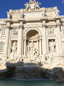 Roma, Fontana, Trevi, Italija, Architektūra, Trevi fontanas, Via di Trevi