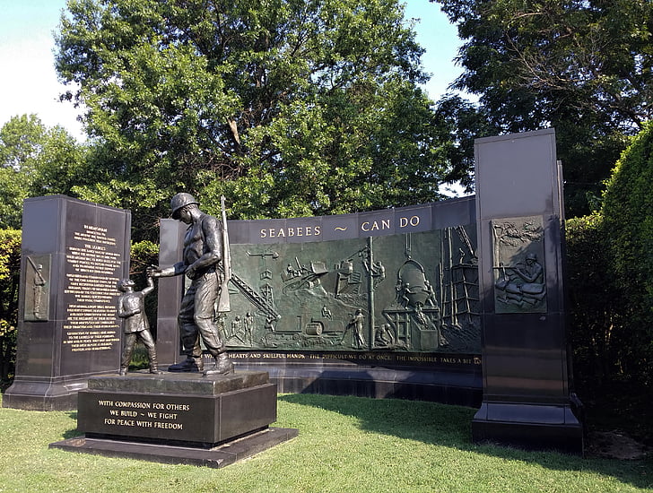 monument, Koreakrigen, minnesmerke, krigen, Washington, DC, amerikanske