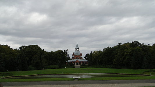 centrale kirkegård, Szczecin, Kapel, arkitektur, Se, bygning, turisme