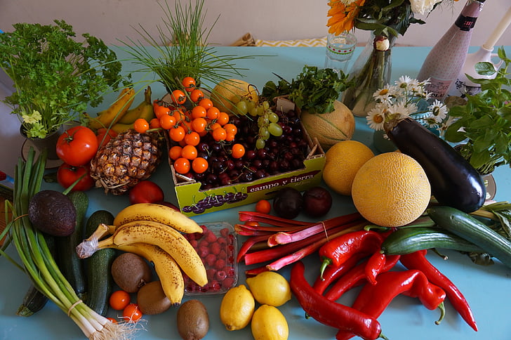 groceries, fruit, fruit haul, vegan, soy, food, grocery