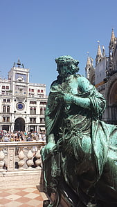 venice, saint mark's square, italy, monument, history, old town, city centre
