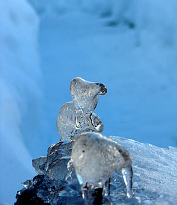 hielo, escultura de hielo, animales, fantasía, arte, del arte del hielo, natural arte