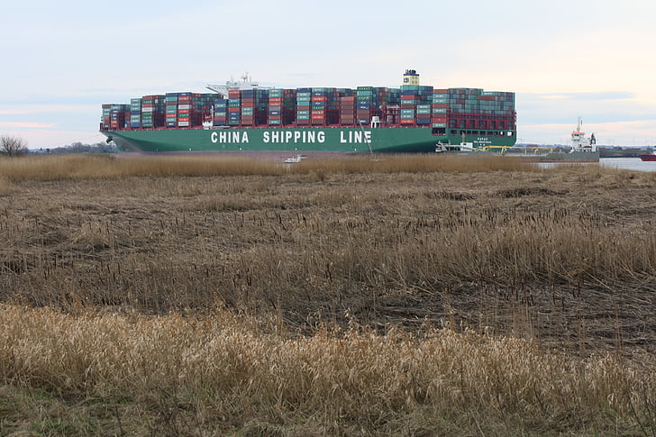 Havarie-grosse, Indischer Ozean, Container, Bagger, Tanker, Containerschiff, Elbe