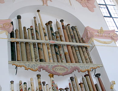 kyrkan, ljus, Pilgrimsfärdkyrka, Votivljus, förlägga av pilgrimsfärd, Bed brunn, Bayern
