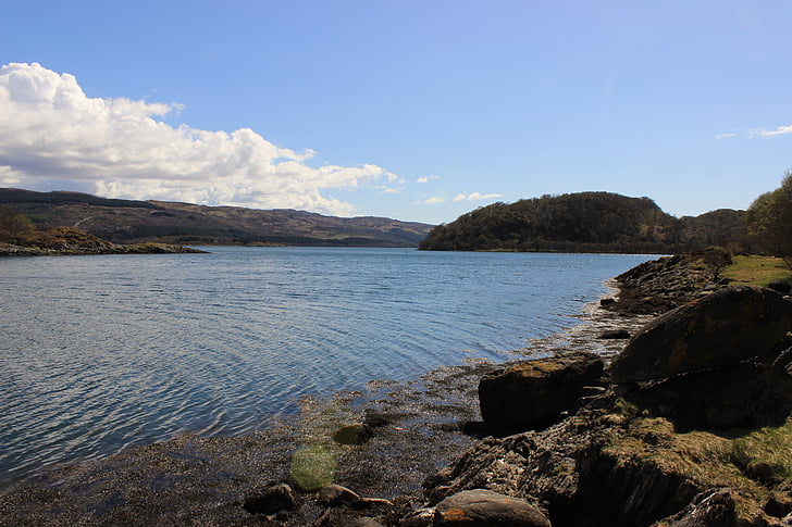 agua, Loch, Escocia, paisaje, Reino Unido, escocés, naturaleza