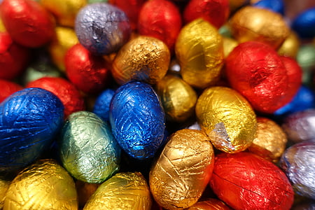 huevos, Semana Santa, huevo de Pascua, vacaciones, temporada, huevos de Pascua, multi coloreada