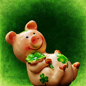 luck, piglet, lucky pig, cute, lucky charm, sow, new year's eve