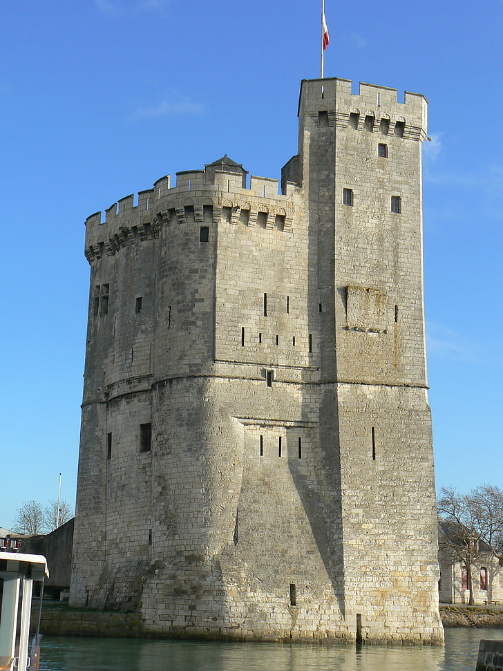 přístav, rochelle, Charente-maritime, pevnost, věž, Francie