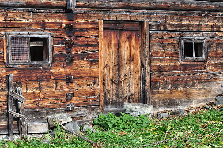 vacation, old, wood, brown