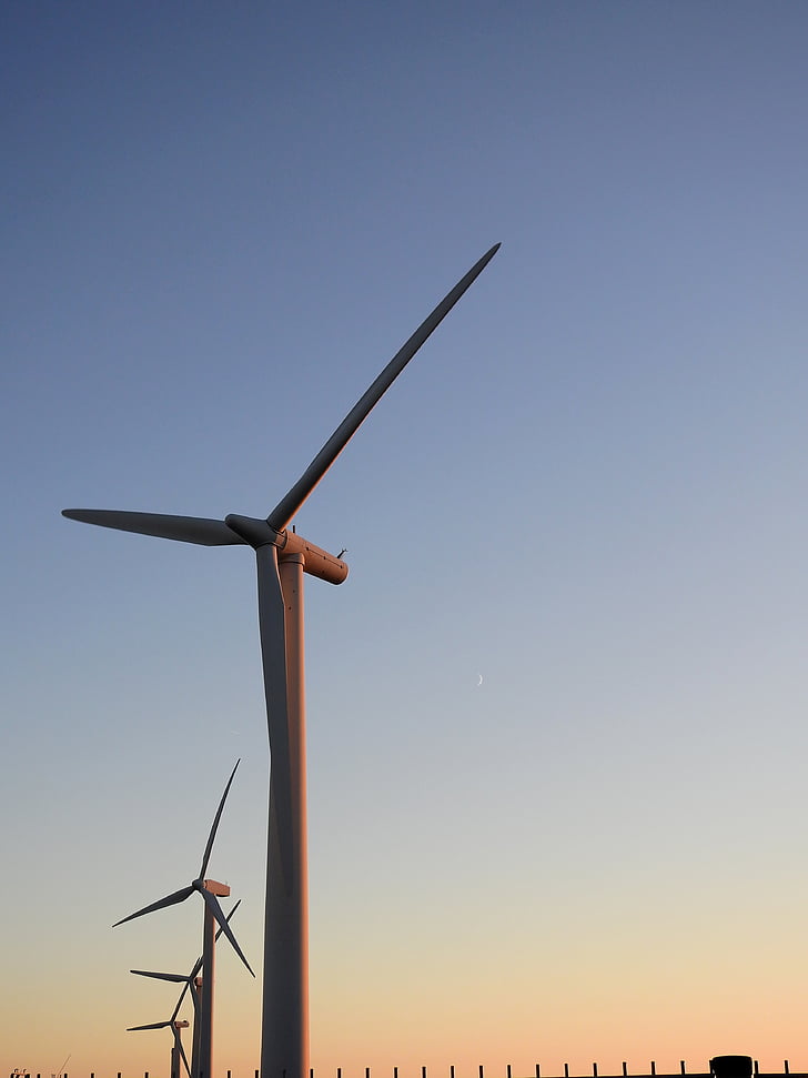 viento, energía eólica, energía, Pinwheel, energía eólica, cielo, tecnología