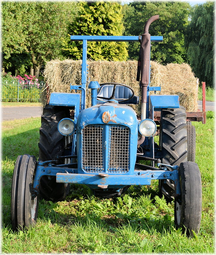 landbrug, antik, gamle, traktor, Farm, Farm vogn