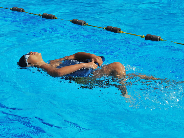 Kid, simning, pool