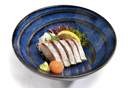 sashimi, hvid fisk, hvid, fisk og skaldyr, køkken, sund, lækker