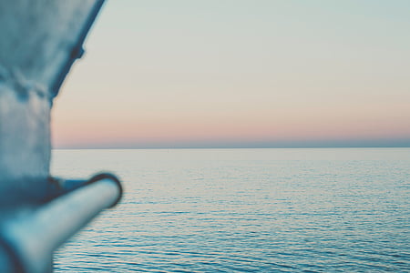 cuerpo, agua, Foto, Océano, mar, Horizon, puesta de sol