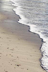 плаж, море, пясък, хоризонт, слънце, Renécros, Франция
