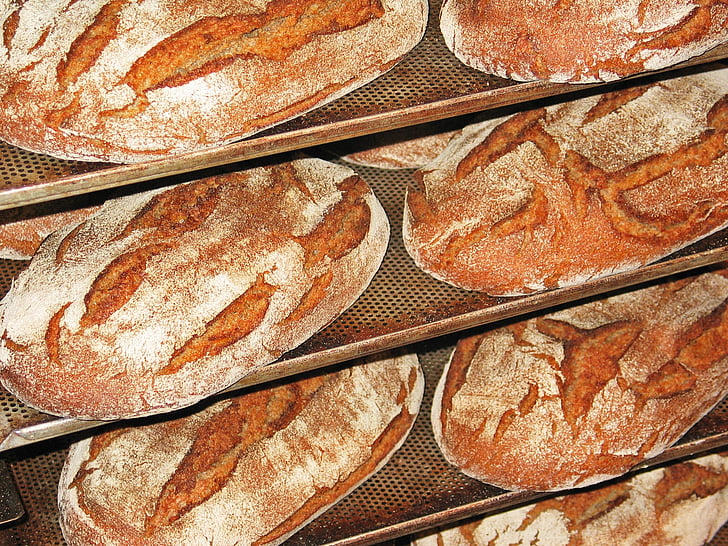 хліб, свіжий хліб, Фріш, запечена, Хрустящая, їсти, хлібобулочні вироби