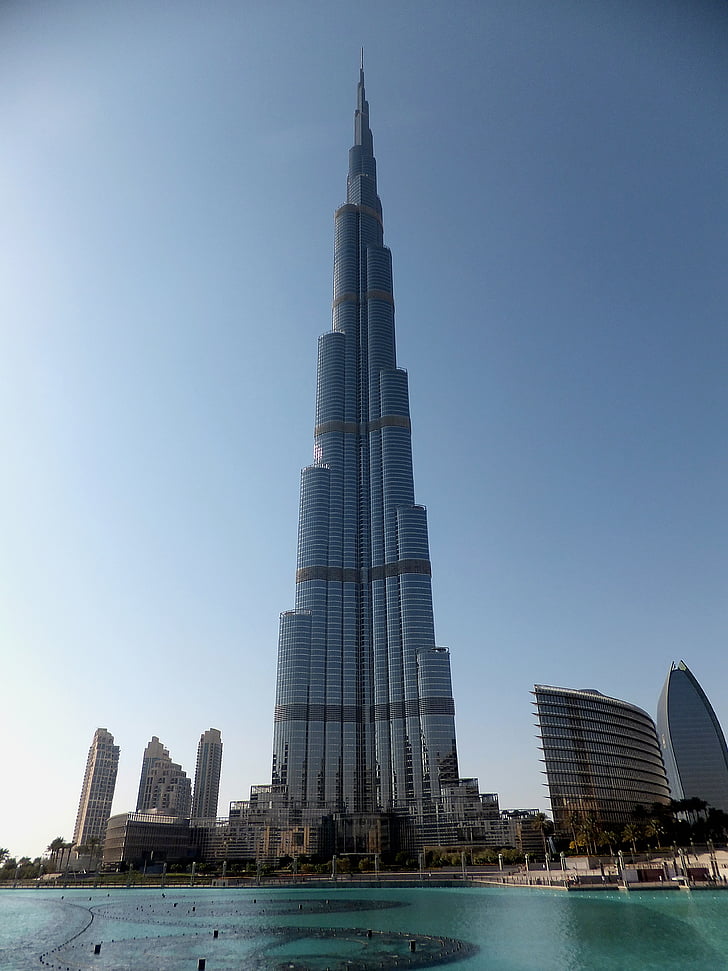 Burj khalifa, Dubai, Wolkenkratzer, Architektur