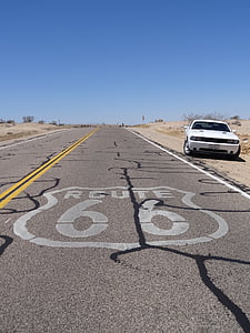 Route 66, bil, Road, resor, USA, tecken, 66