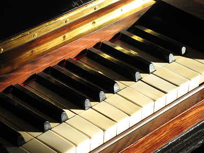 piano, key, ivory, keyboard, music, keyboard instrument, old instrument