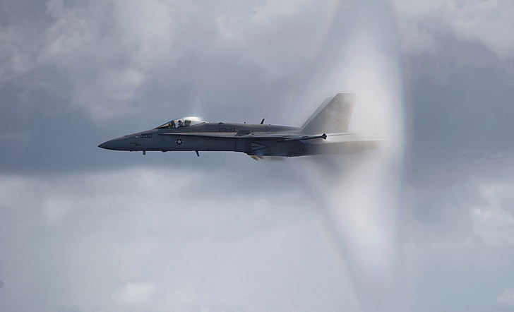 barriera del suono, jet del blu marino, supersonico, aeromobili, Foto di governo, militare, fenomeno