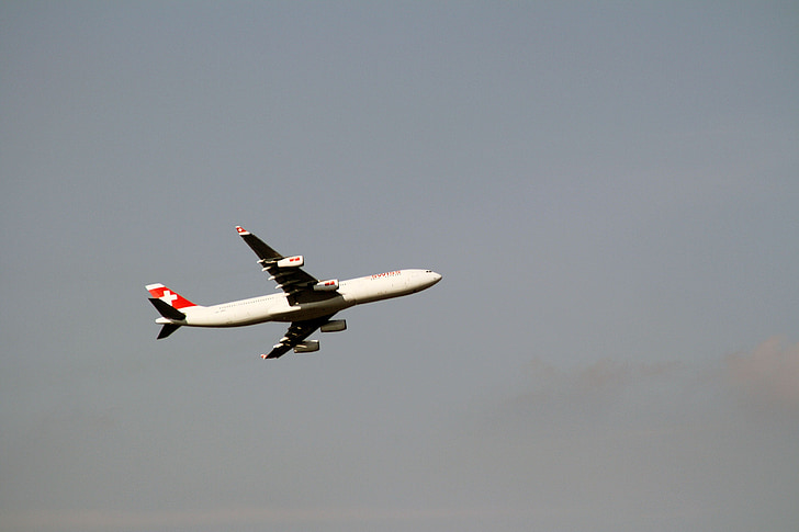 aircraft, switzerland, departure, sky, jet