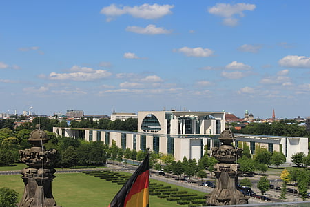 Berlin, Kancellária, Merkel, Németország, kormány, Szövetségi Kancellária, tőke