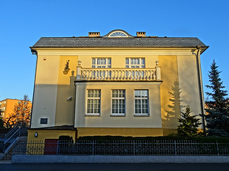 ossolinskich, Bydgoszcz, huset, foran, bygge, historiske, arkitektur