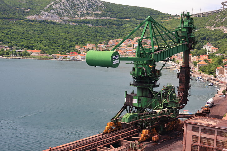 Horvátország, levai, iparág, szén, kikötő, növény, gépek