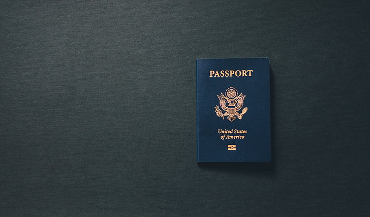 Passport, USA, medborgarskap, resor, tur, text, inga människor