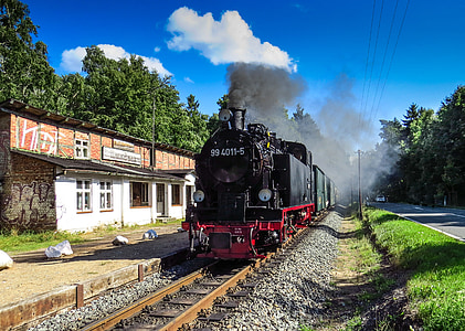 rasender Роланд, пар локомотив, залізниця, Рюген, Ностальгія, Історично