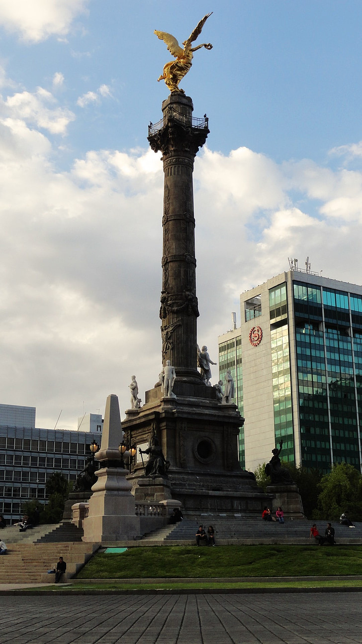 ängel av självständighet, Mexico, monumentet, nationella, Paseo de la reforma