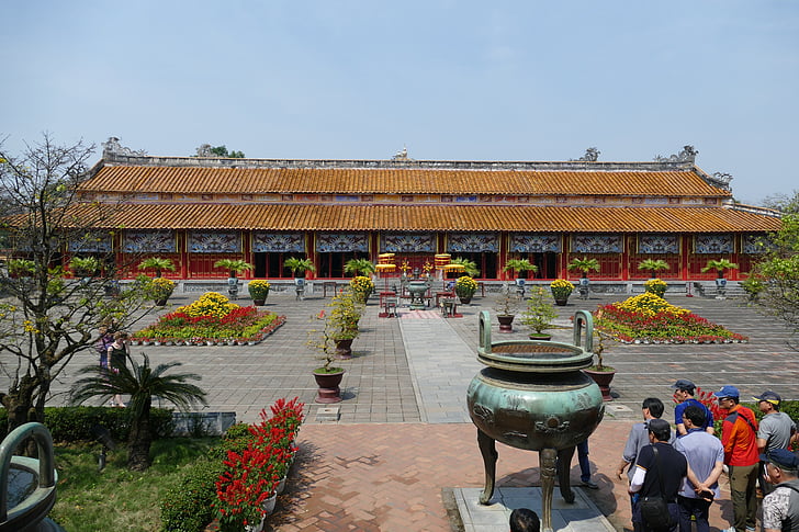 Vietnam, Hue, Palace, Royal palace, historisk set, Asien, bygning