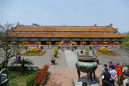 Vietnam, odstín, palác, Královský palác, historicky, Asie, budova
