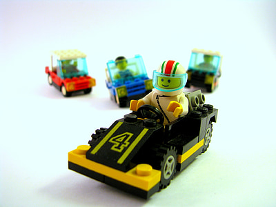 Lego, jogo, concorrência, carro