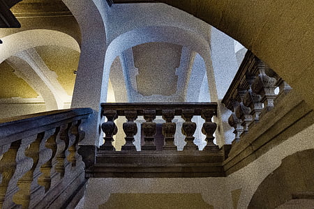 staircase, museum, architecture, building, stairs, gradually, architectural style