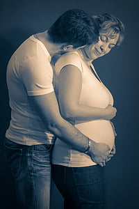 famiglia, incinta, donna, bambino, gravidanza, infante, mamma