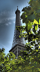 Parijs, Eiffeltoren, bezoekplaatsen, tentoonstelling van de eeuw, skyline