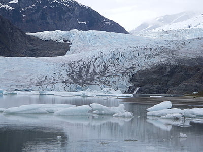 Арктика, студено, замразени, Ледена, ледник, лед, айсберг