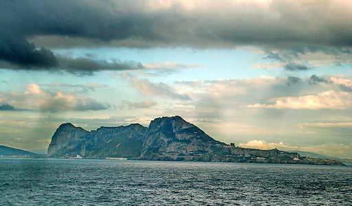 Gibraltar, Cieśnina, góry, Urwisko, Rock, Atlantic, Morze Śródziemne