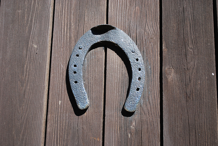 horseshoe, barn, lucky charm, luck, fortune, rusty, vintage