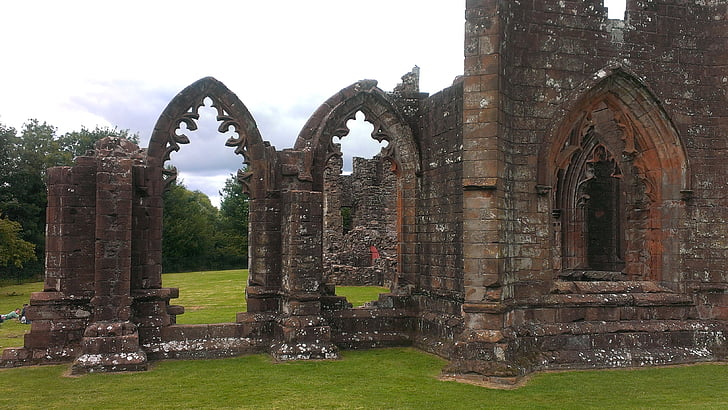 ROM, gótikus, régi épület, templom, régi, épület, Skócia