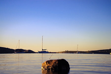 Κάρτερ λίμνη Κολοράντο, Ιστιοπλοϊκά, Αυγή, ηλιοβασίλεμα, φύση, στη θάλασσα, ναυτικό σκάφος