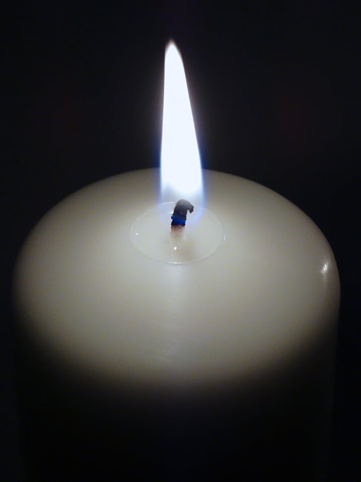 Свічка, при свічках, полум'я, полум'я свічки, світло, Темний, Свічка wick